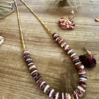 26 Inch purple spiny with turquoise & shell