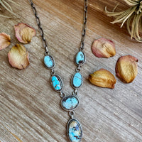 Golden Hills Turquoise Necklace – Sterling Silver, 22 inch