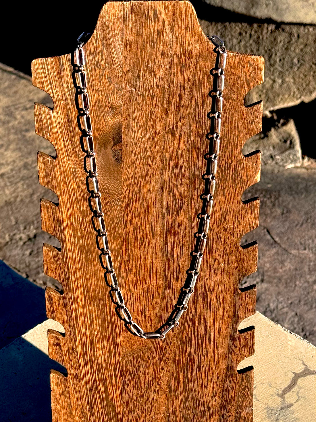 Handmade Sterling Silver Paperclip Chain