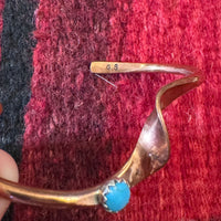 Yolanda Skeets Copper and Turquoise Bracelet