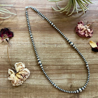 18 inch Graduated Sterling Silver Pearls necklace