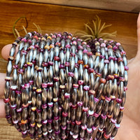 Sterling Silver Torpedo & Purple Spiny Oyster Choker – 14-Inch