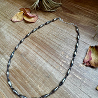 17 inch Torpedo Sterling Silver Pearls