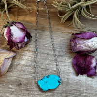 choker turquoise magnesite necklace