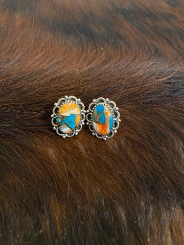 Spiny Turquoise Earrings