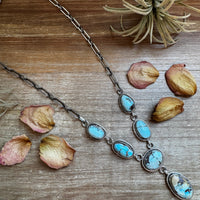 Golden Hills Turquoise Necklace – Sterling Silver, 22 inch