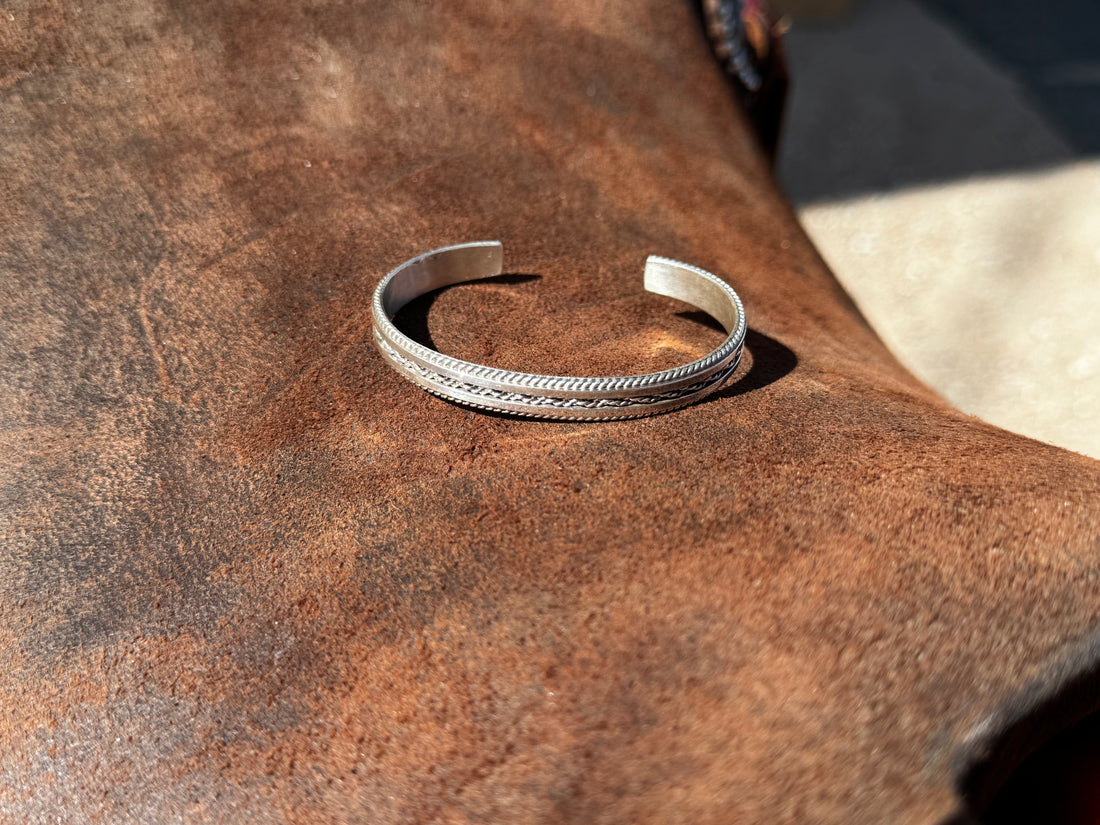 Center Twist Sterling Bracelet