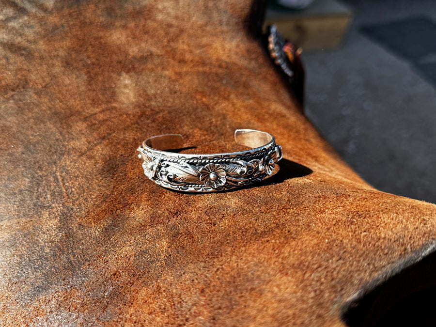Floral Sterling Bracelet