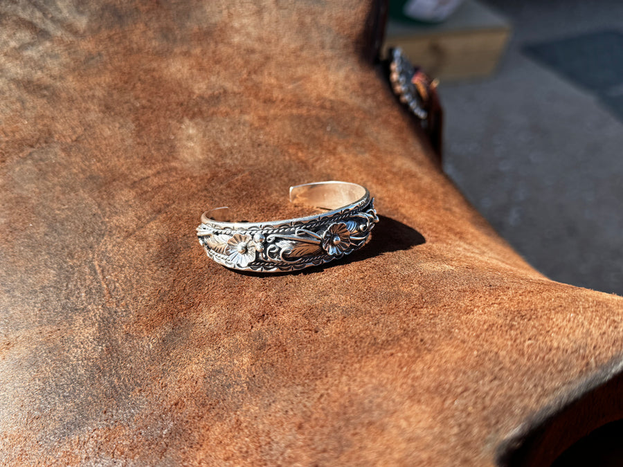 Floral Sterling Bracelet