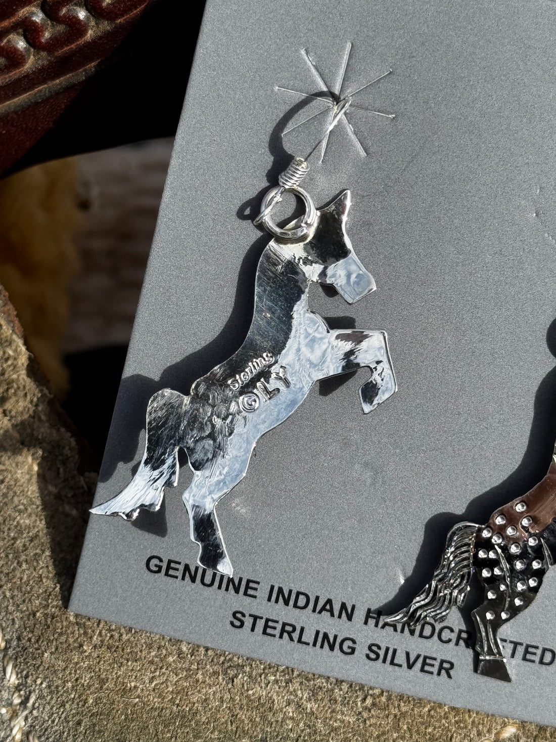 Rearing Horse Earrings