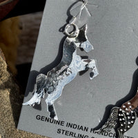 Rearing Horse Earrings