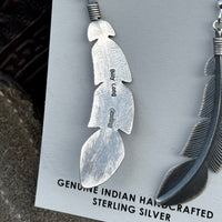 Billy Long Feather Earrings