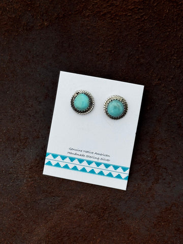 Blue Turquoise Studs