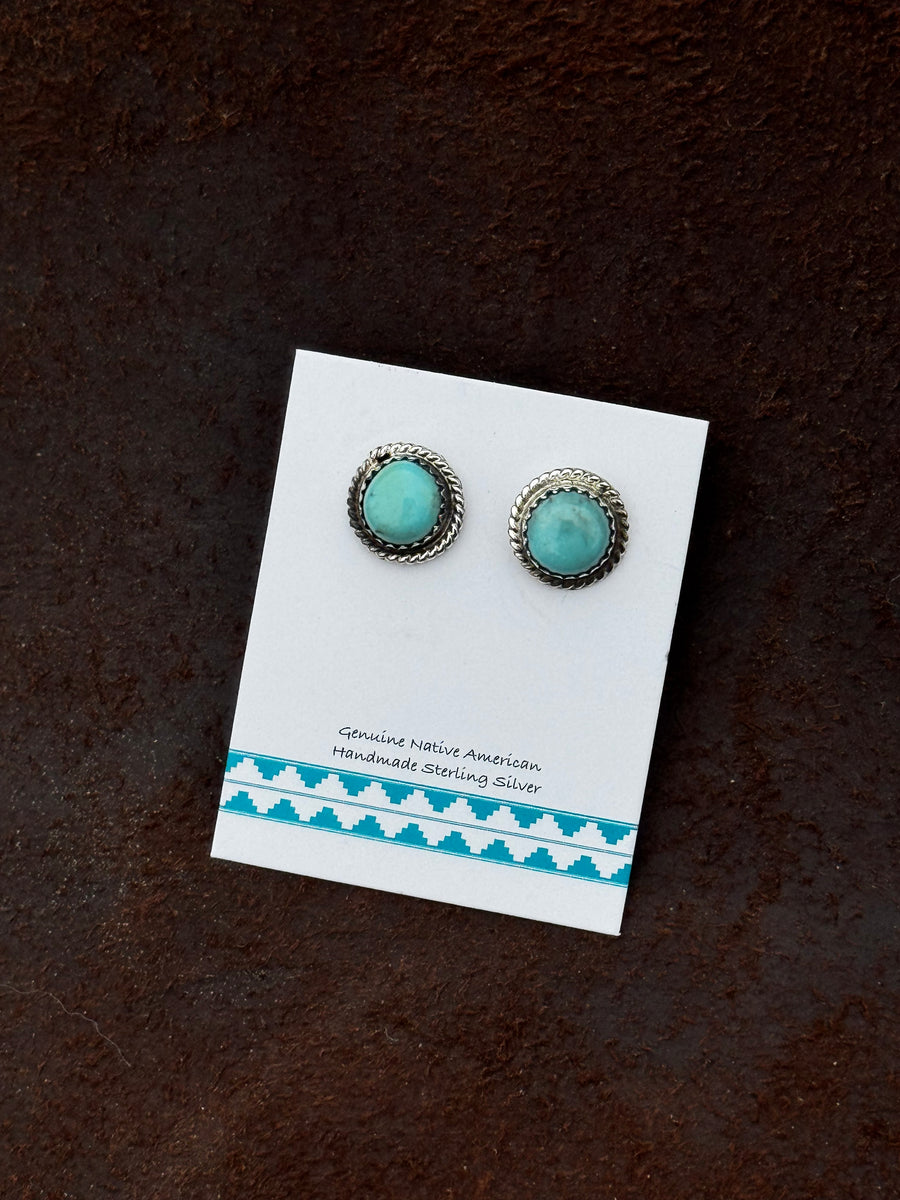 Blue Turquoise Studs