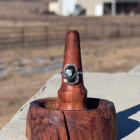 Onyx and Turquoise Ring