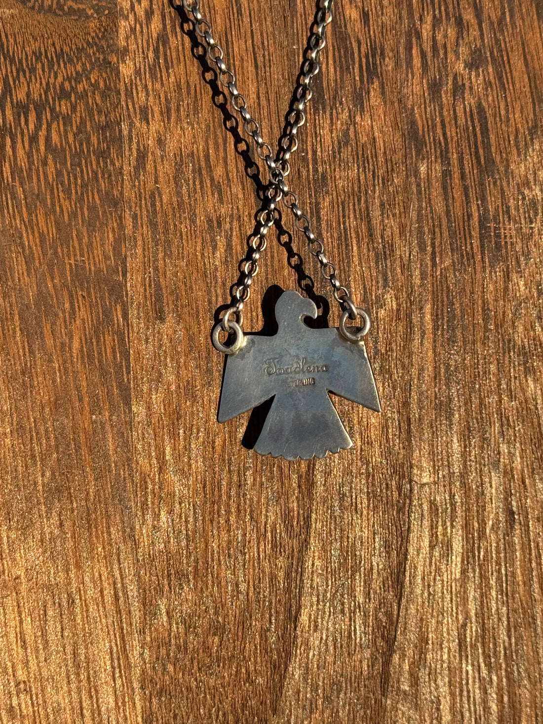 Toadlena Silver and Turquoise Thunderbird