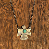 Toadlena Silver and Turquoise Thunderbird