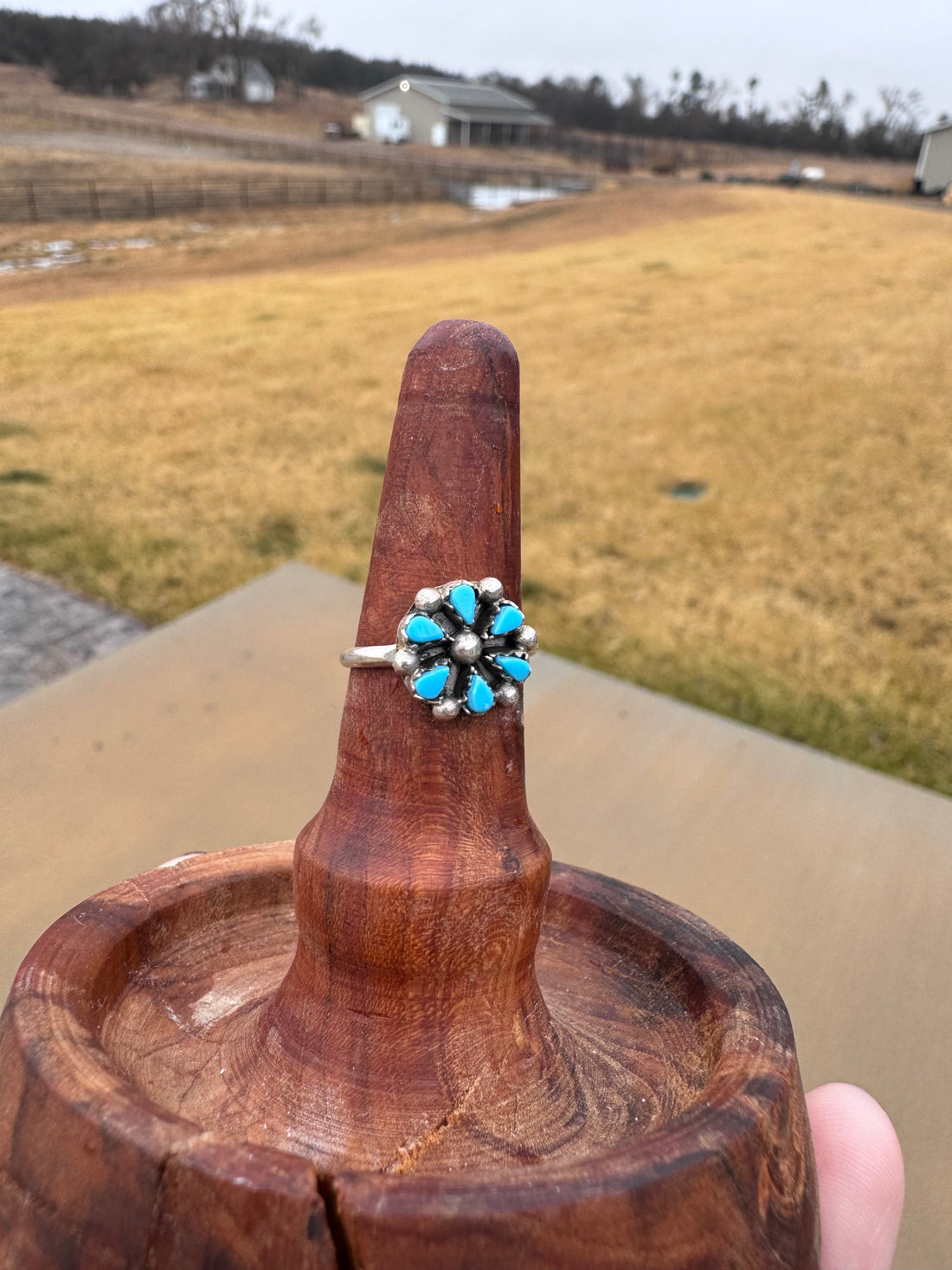 Tricia Leekity Turquoise Cluster Ring