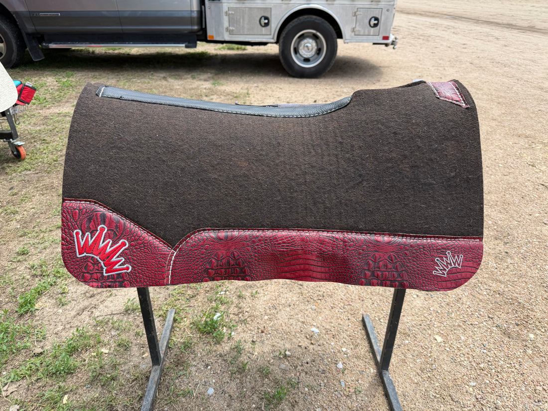 32x32 1” OG Red Croc Gooseneck