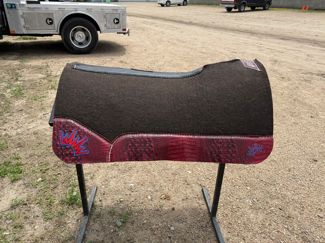 32x32 1” OG Gooseneck  Red Croc