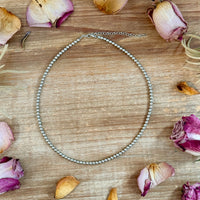 18 inch  4mm silver plated necklace