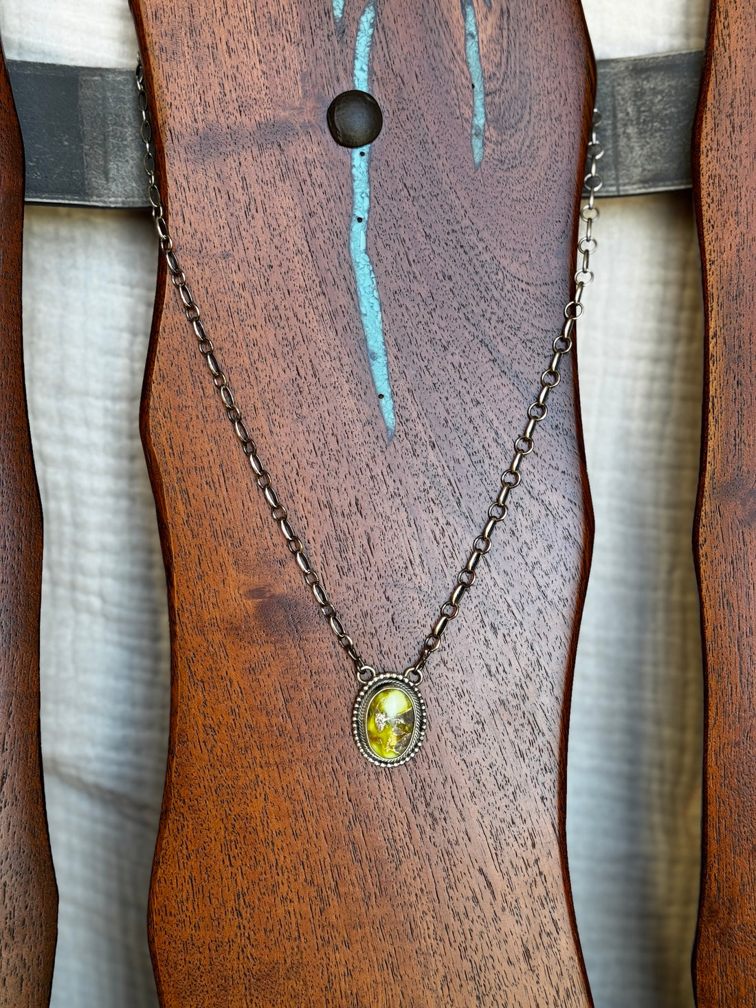 Eli Skeets Palomino Turquoise Necklace