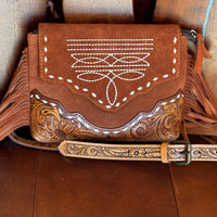 Boot Stitch Purse with Fringe