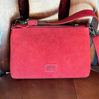 Red Rough Out Purse