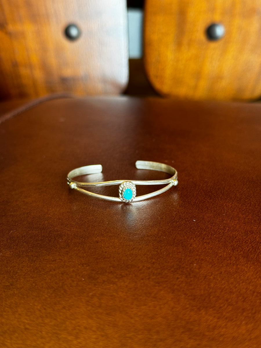 Child’s Sterling Silver Bracelet with Turquoise