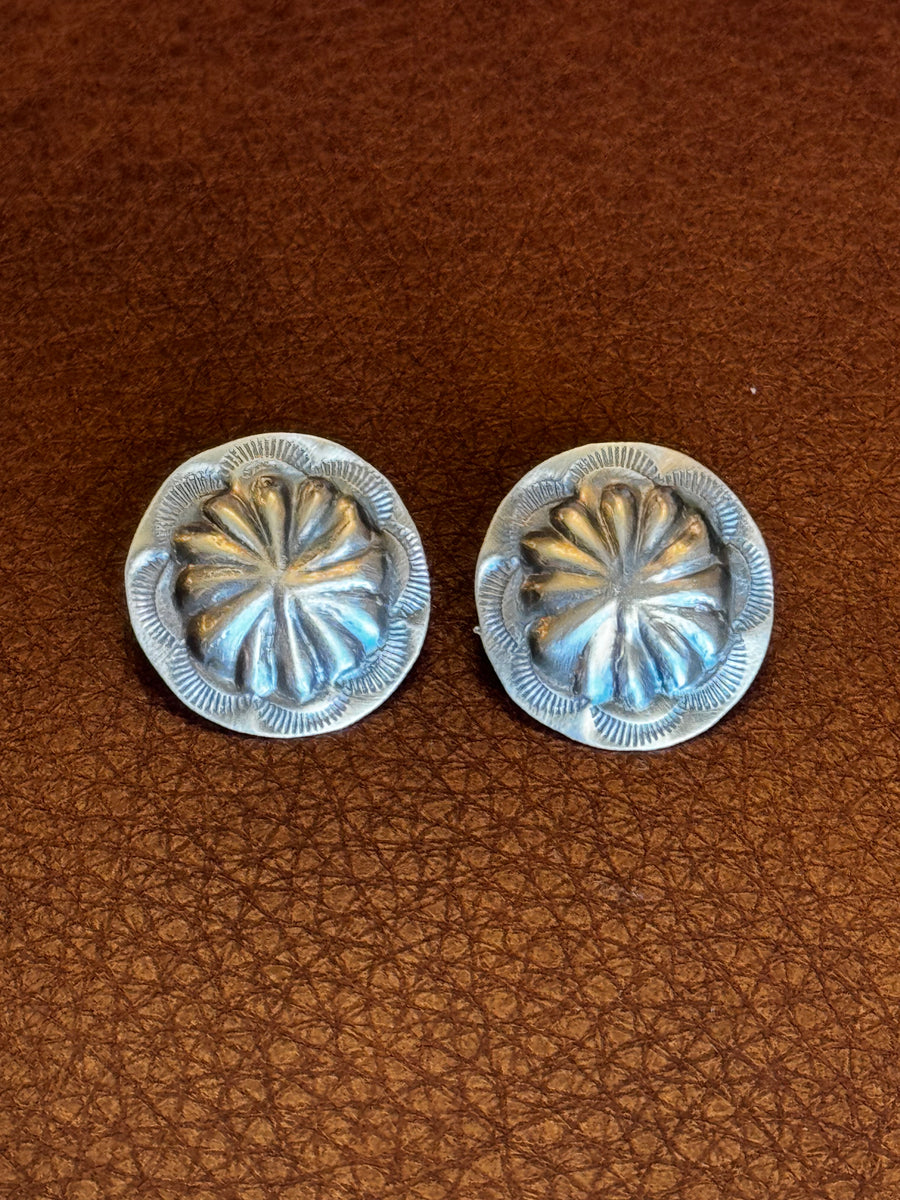 Sterling Silver Concho Studs