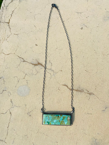 Tia Long Basic Turquoise Bar Necklace