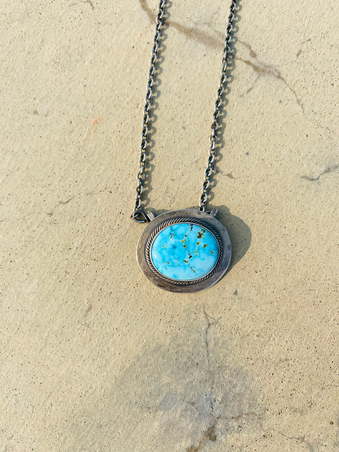 Scott Skeets Round Turquoise Necklace