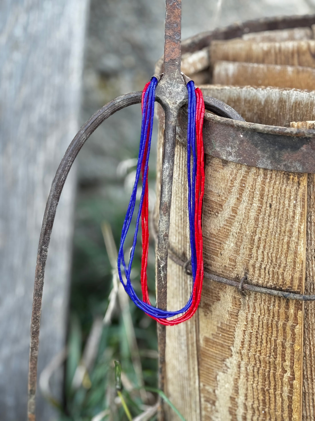 Red 3 Strand Necklace