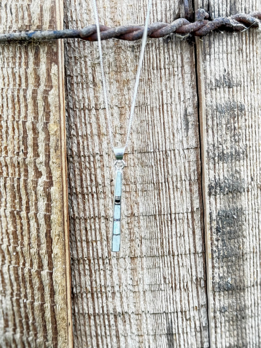 Rick Tolino Onyx & Opal Inlay Necklace