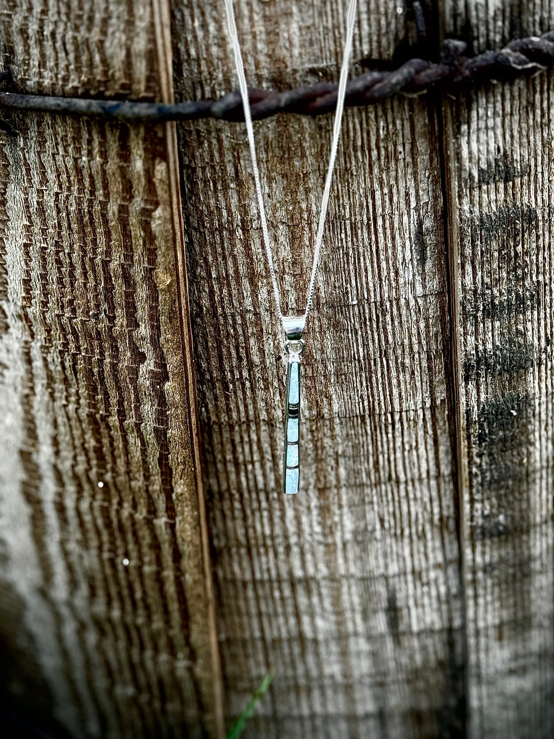 Rick Tolino Onyx & Opal Inlay Necklace