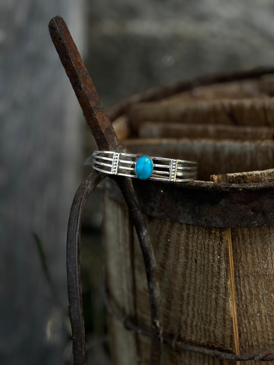 Thomas Yazzie Turquoise Bracelet
