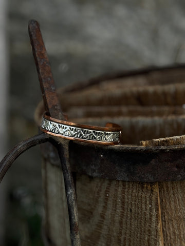 Charlene Little Silver Over Copper Bracelet