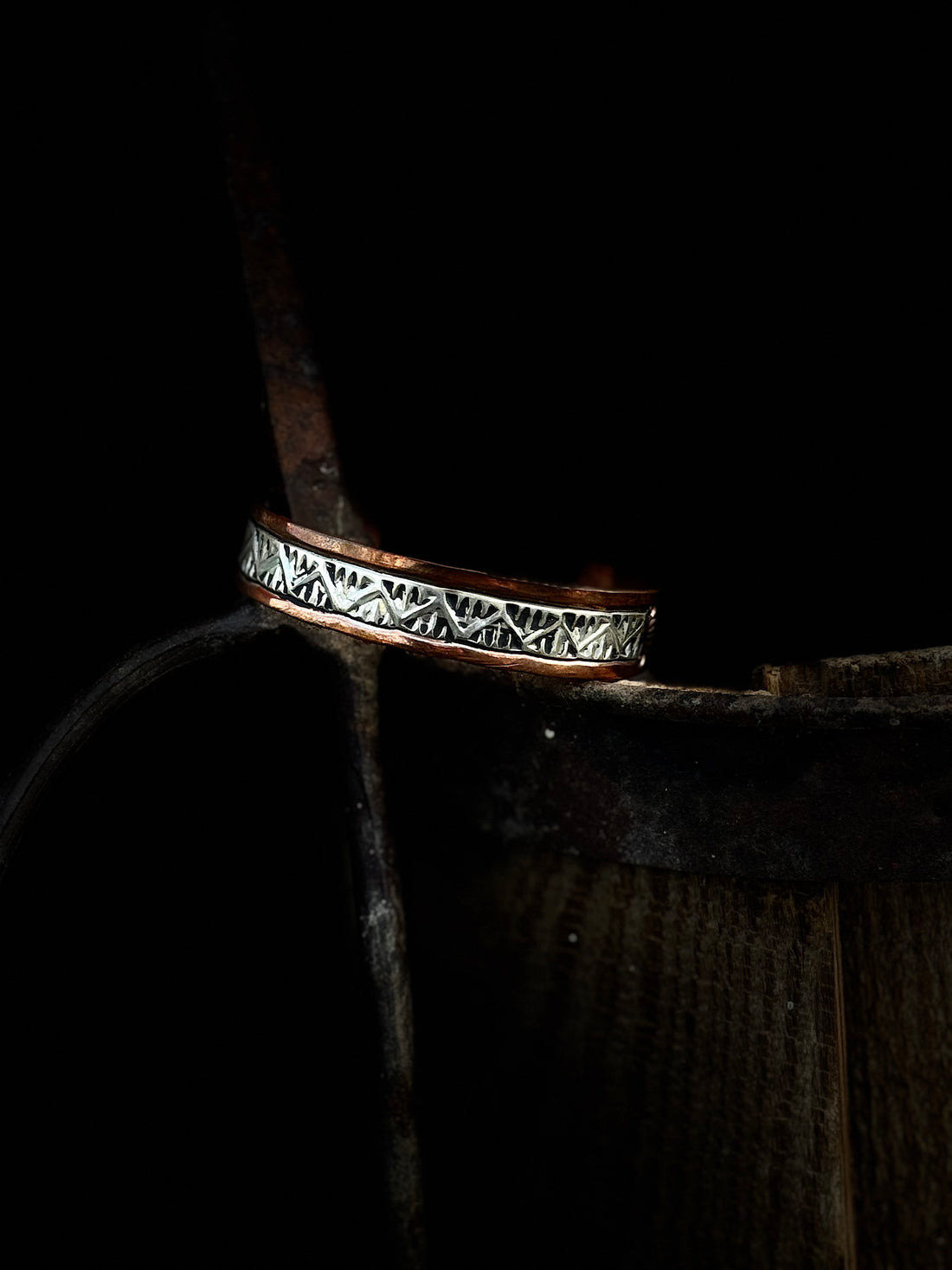 Charlene Little Silver Over Copper Bracelet
