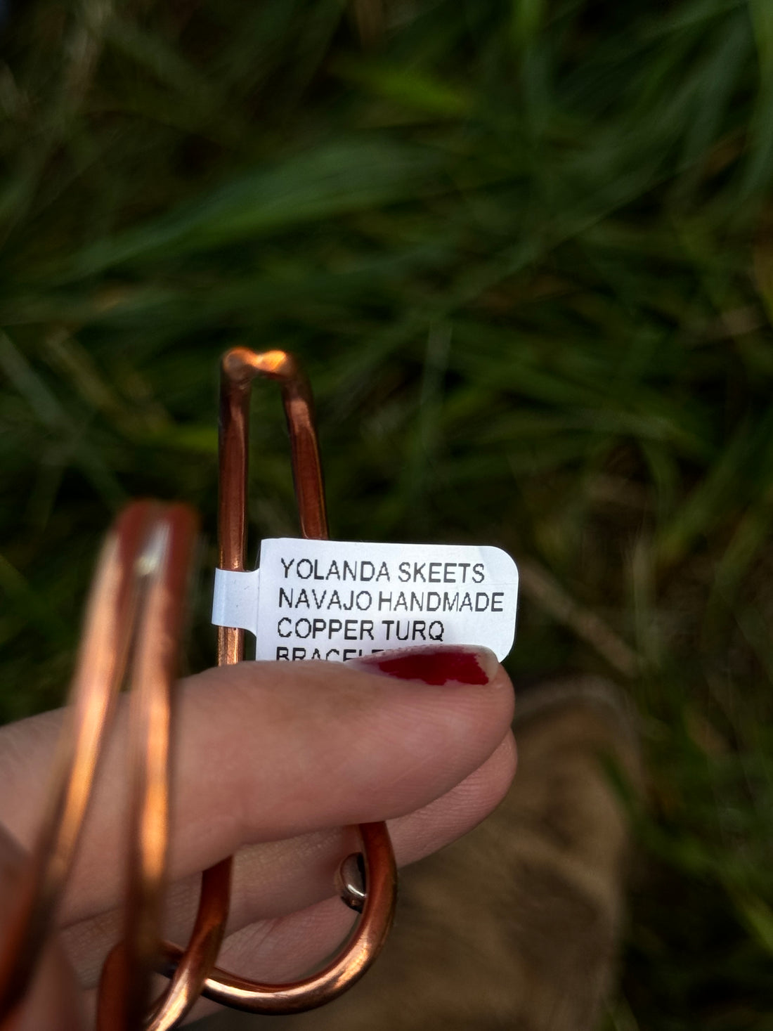 Yolanda Skeets Double Copper Bracelet