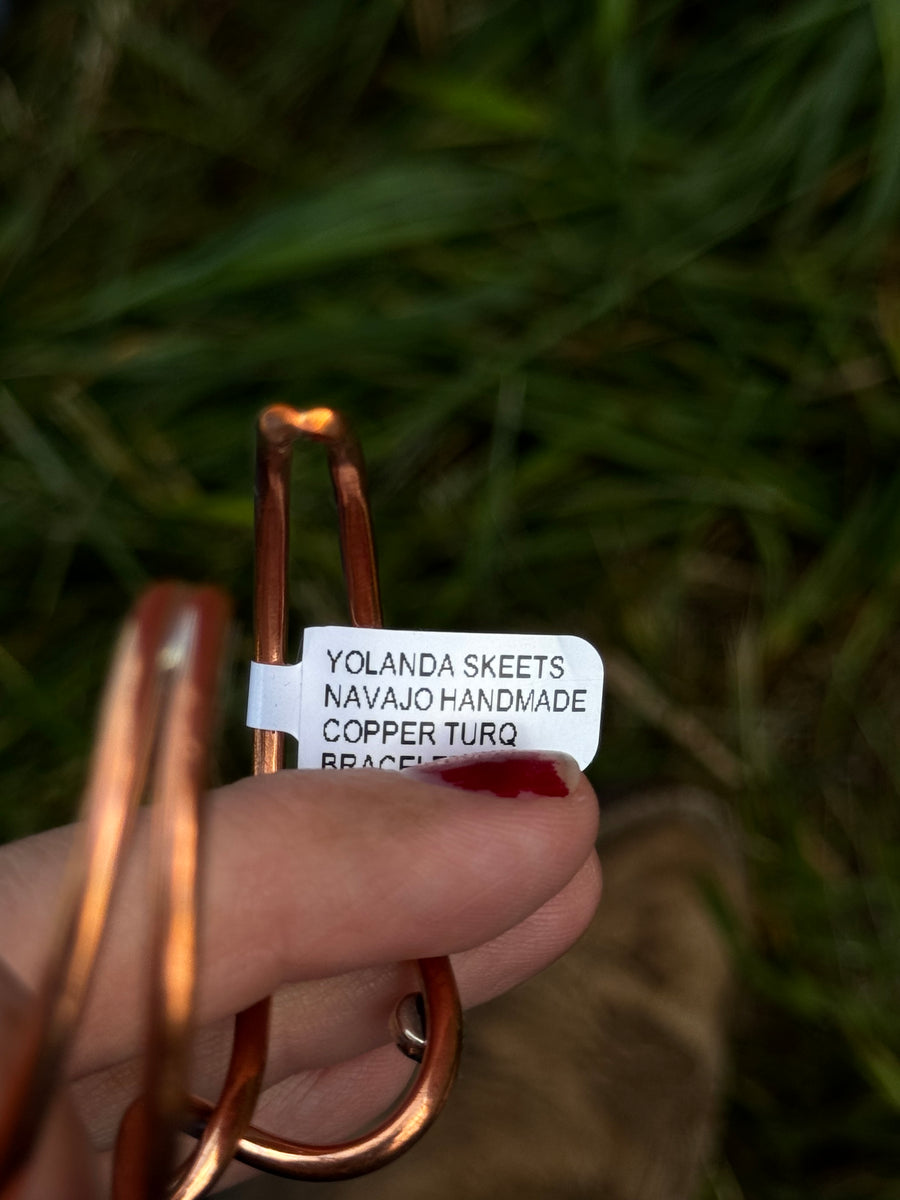 Yolanda Skeets Double Copper Bracelet