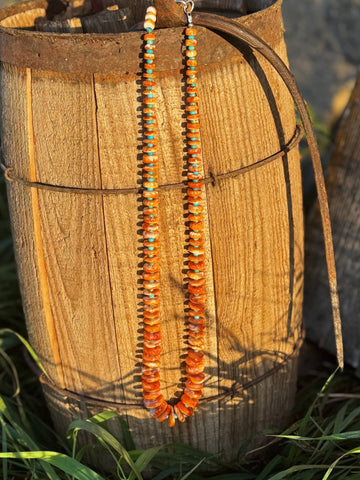 Spiny Oyster and Kingman Necklace