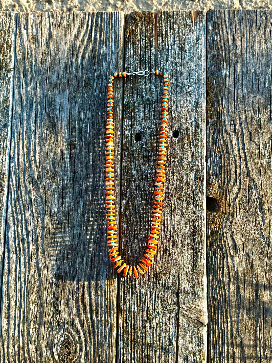Spiny Oyster and Kingman Necklace