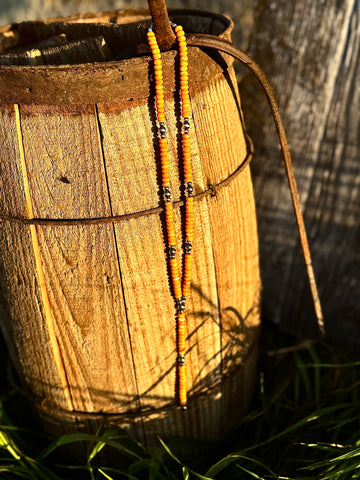 Spiny Oyster Lariat Necklace