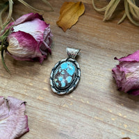 Golden Hills Turquoise Sterling Silver Pendant