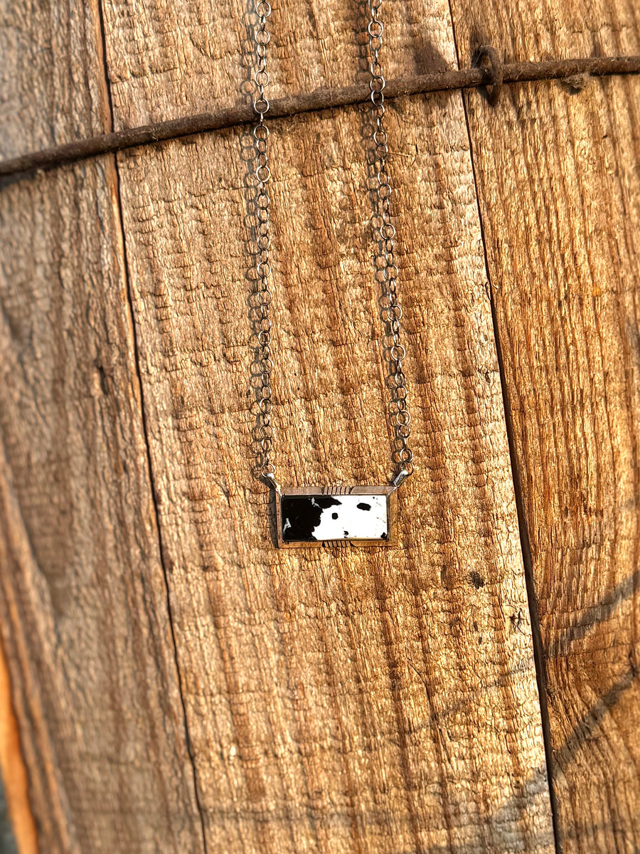 Steve Francisco White Buffalo Bar Necklace