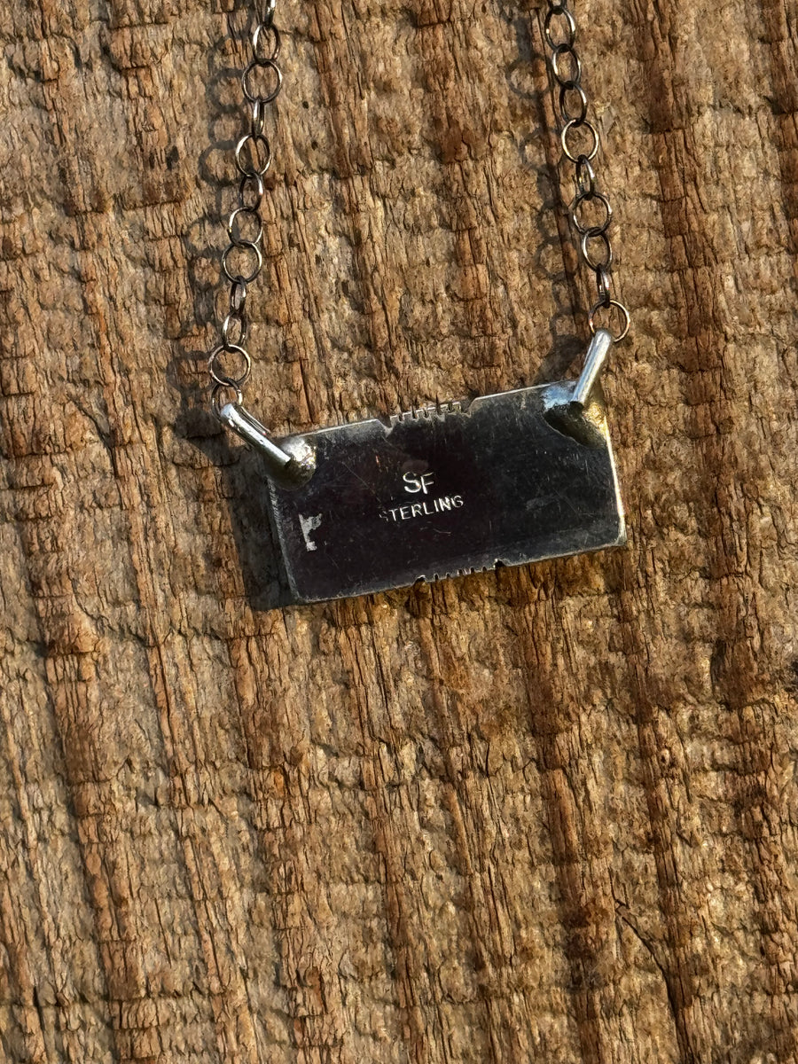 Steve Francisco White Buffalo Bar Necklace