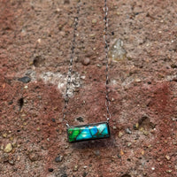 Tia Long Peacock Bar Necklace