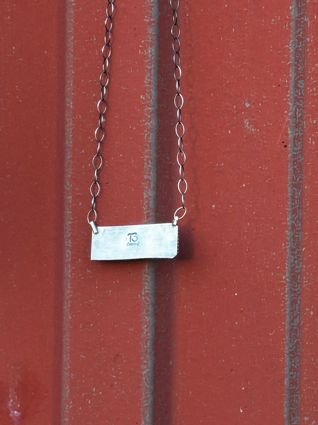 Tia Long Peacock Bar Necklace