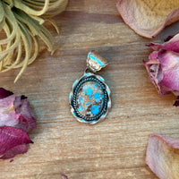 Golden Hills Turquoise Sterling Silver Pendant