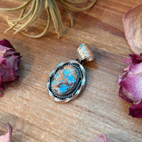 Golden Hills Turquoise Sterling Silver Pendant
